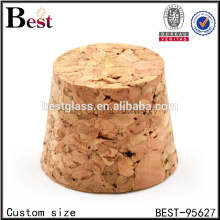 custom size wooden cork cup coasters wholesale small glass bottle wooden cork stopper